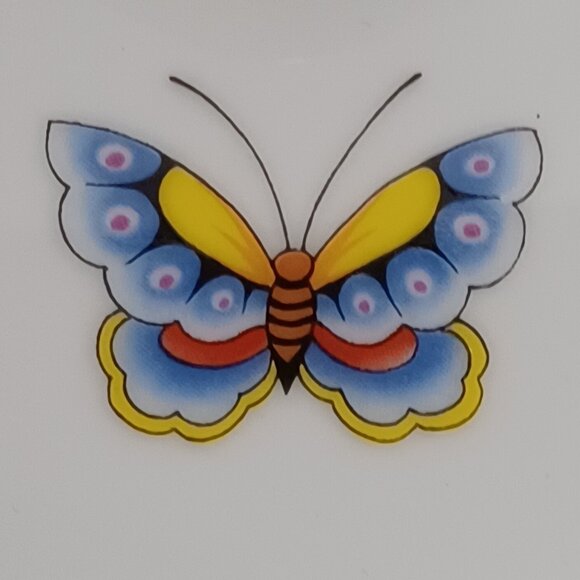 Vintage Estee Lauder Ceramic Heart with Flowers and Butterfly - Picture 5 of 6